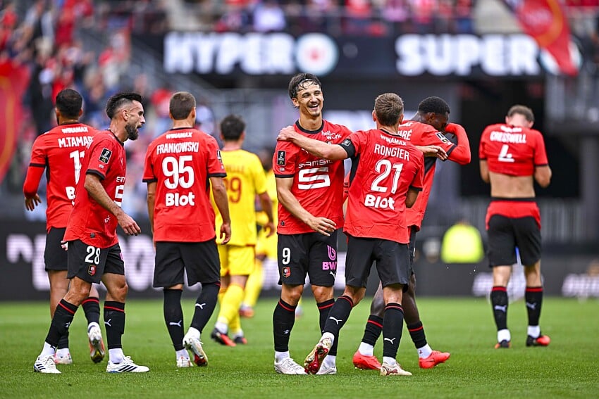 Les joueurs du Stade Rennais
