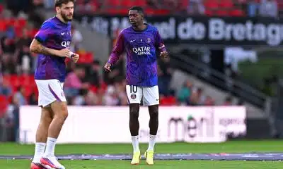 PSG : les images de Dembélé se moquant ouvertement de Kvaratskhelia