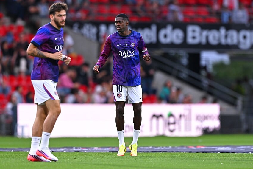 Kvaratskhelia et Dembélé au PSG