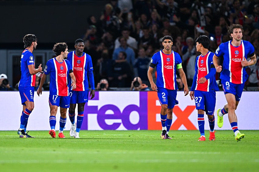 Les joueurs du PSG