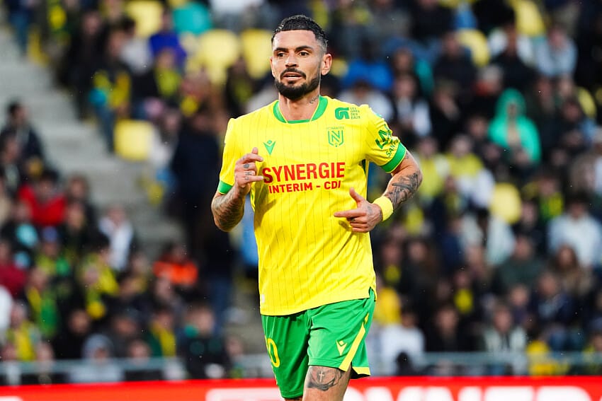 Rémy Cabella sous le maillot du FC Nantes