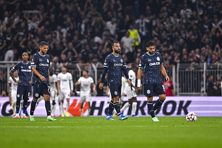 La détresse des Marseillais lors de Besiktas - OM