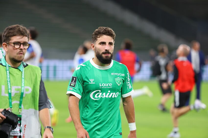 Zuriko Davitashvili sous le maillot de l'ASSE