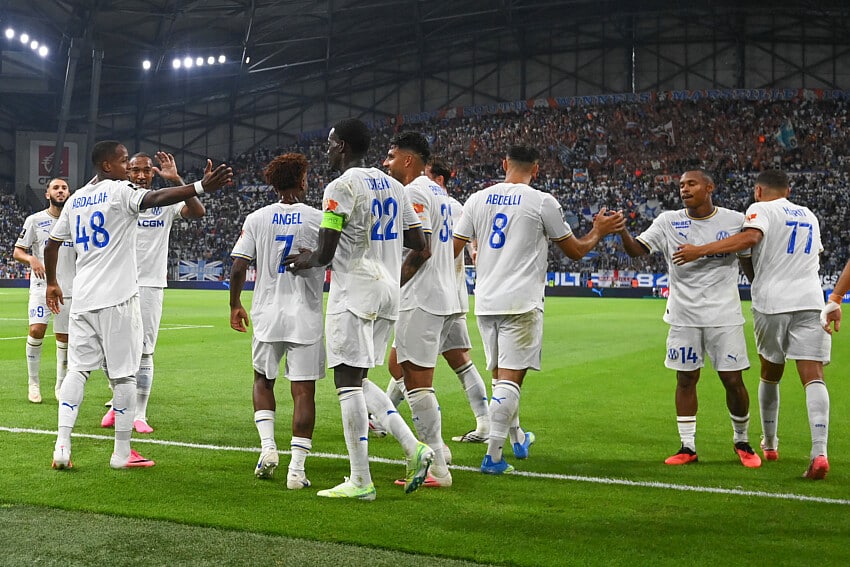 Les joueurs de l'OM