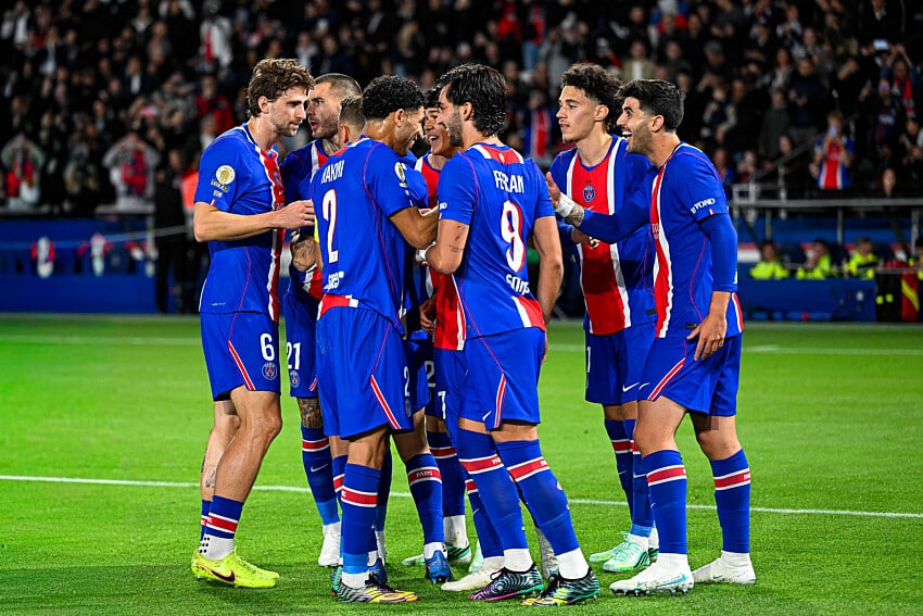 Les joueurs du PSG