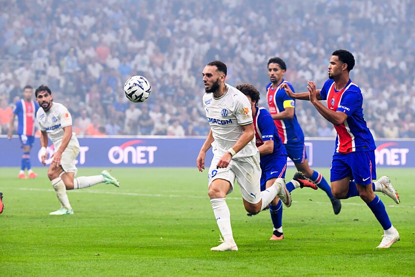 Amine Gouiri lors d'OM - PSG