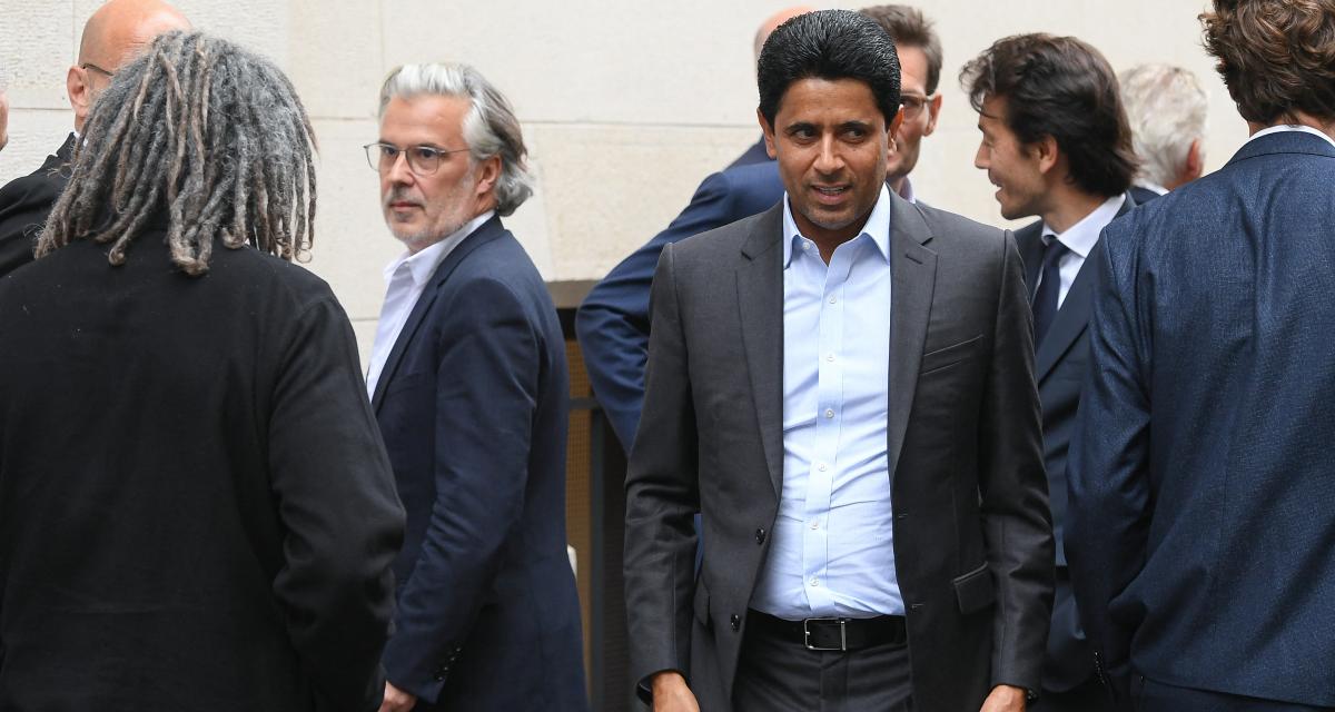 Vincent Labrune, président de la LFP, et Nasser Al-Khelaïfi, président du PSG.