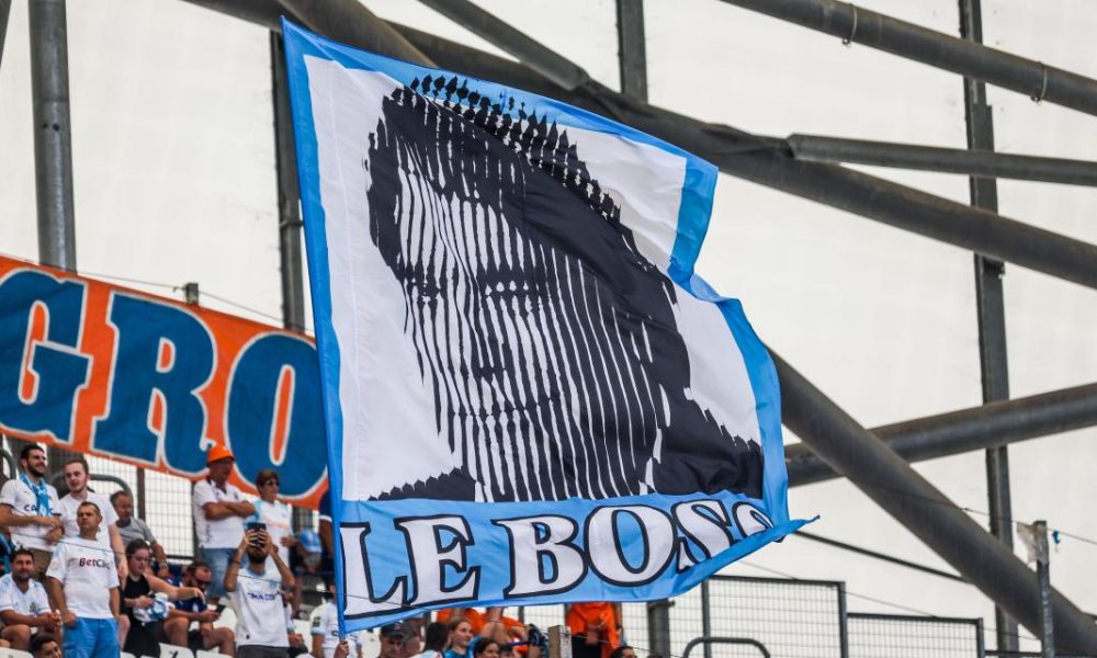 Une photo de Bernard Tapie, ancien président de l'OM.