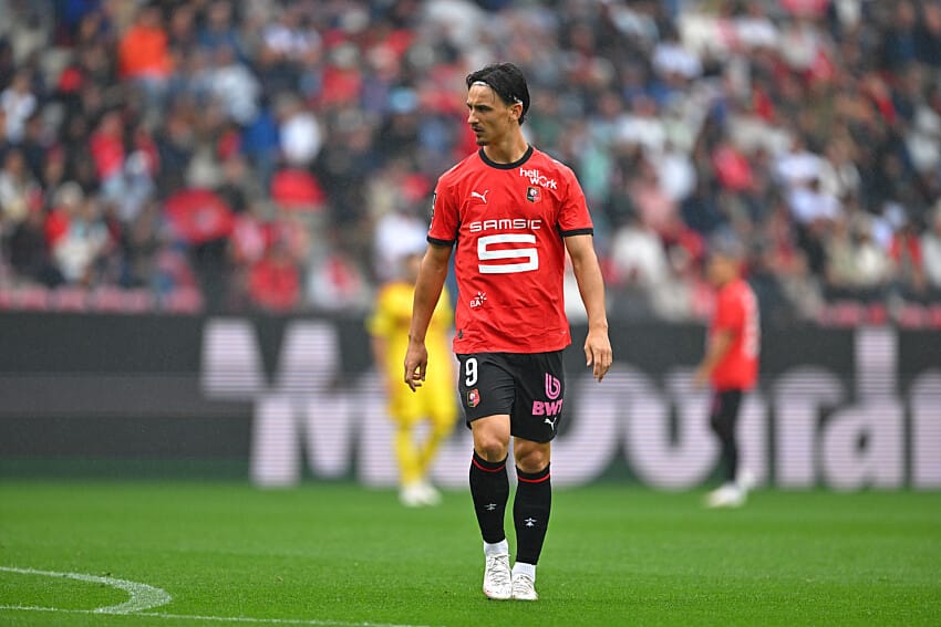 Esteban Lepaul sous le maillot du Stade Rennais