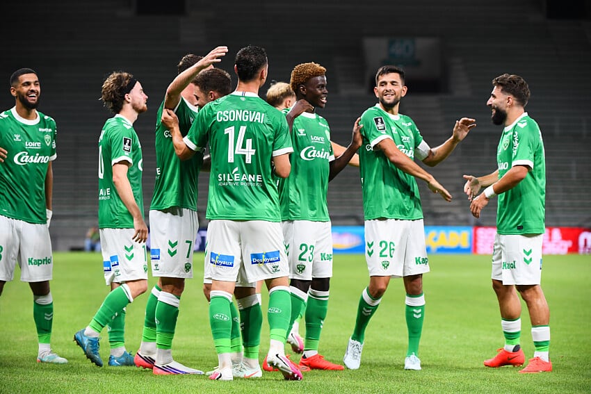 Les joueurs de l'ASSE