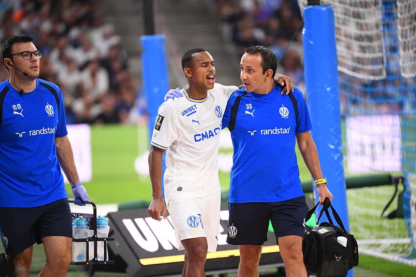 Igor Paixao lors de sa sortie face au PSG