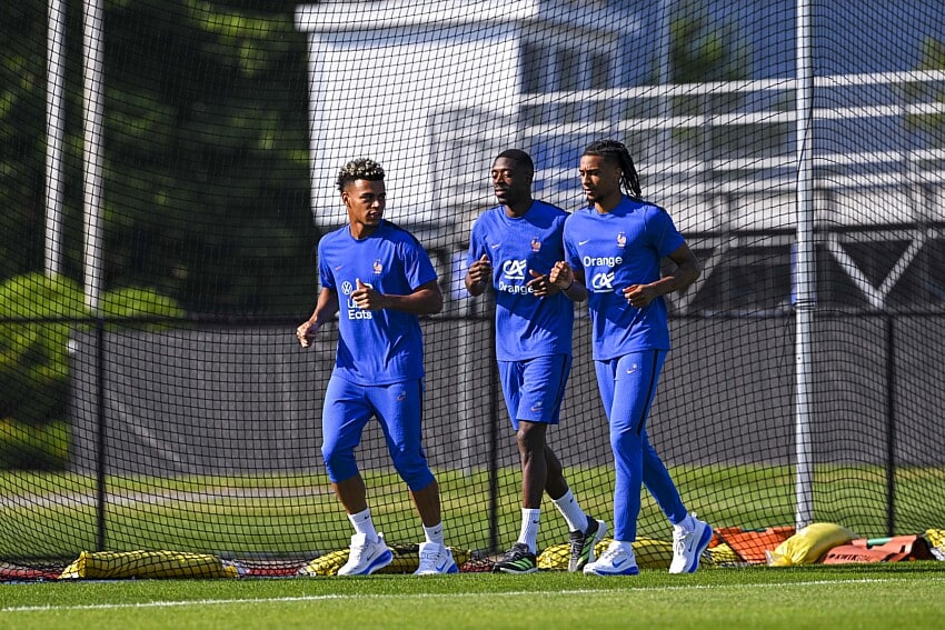 Les Bleus à l'entraînement
