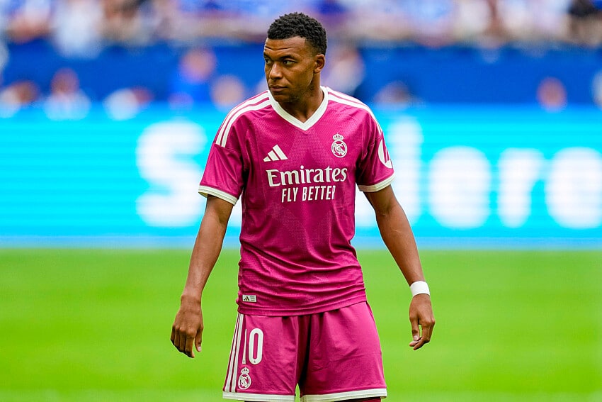 Kylian Mbappé sous le maillot du Real Madrid