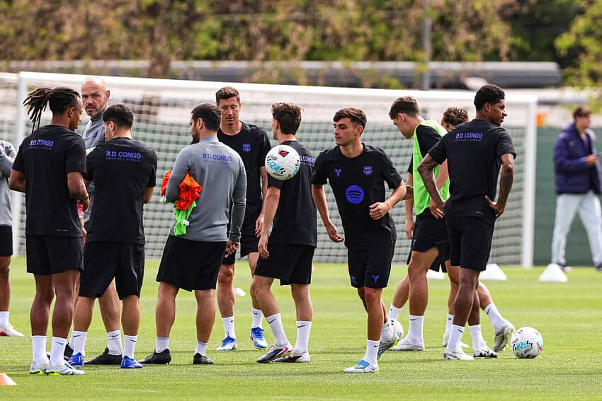 Le FC Barcelone au complet