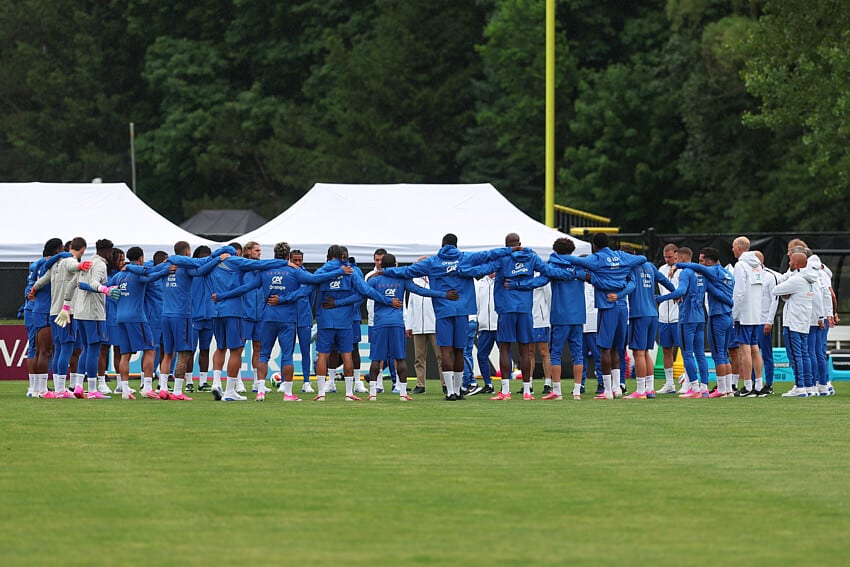 L'hommage des Bleus