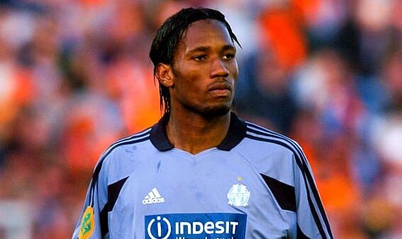 Didier Drogba sous le maillot de l'OM