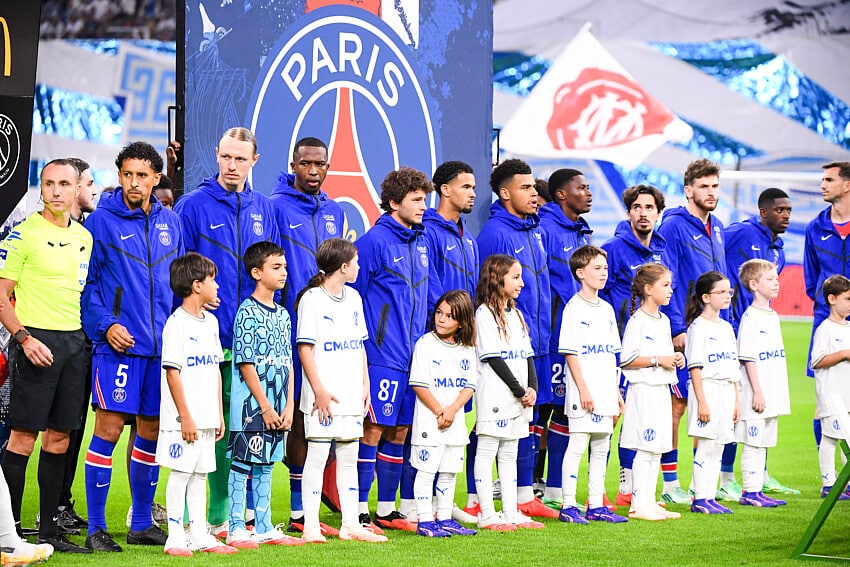 Les joueurs du PSG
