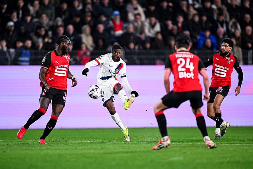 Ousmane Dembélé lors du dernier Stade Rennais - PSG