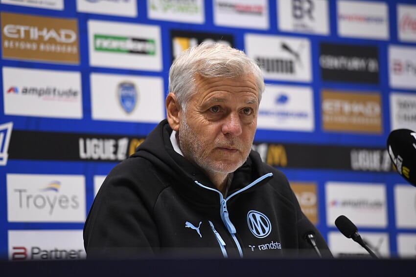 Bruno Genesio en conférence de presse après Troyes - OM