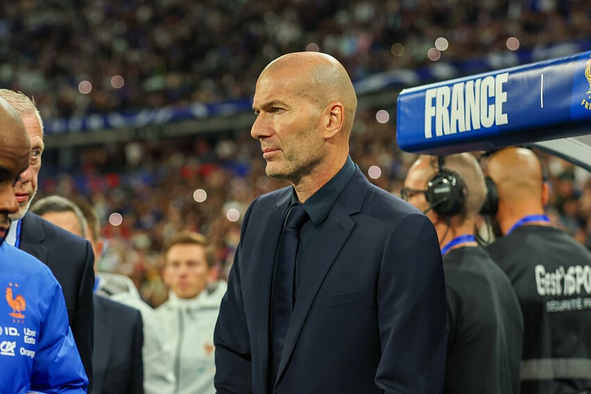 Zinédine Zidane lors de France - Italie