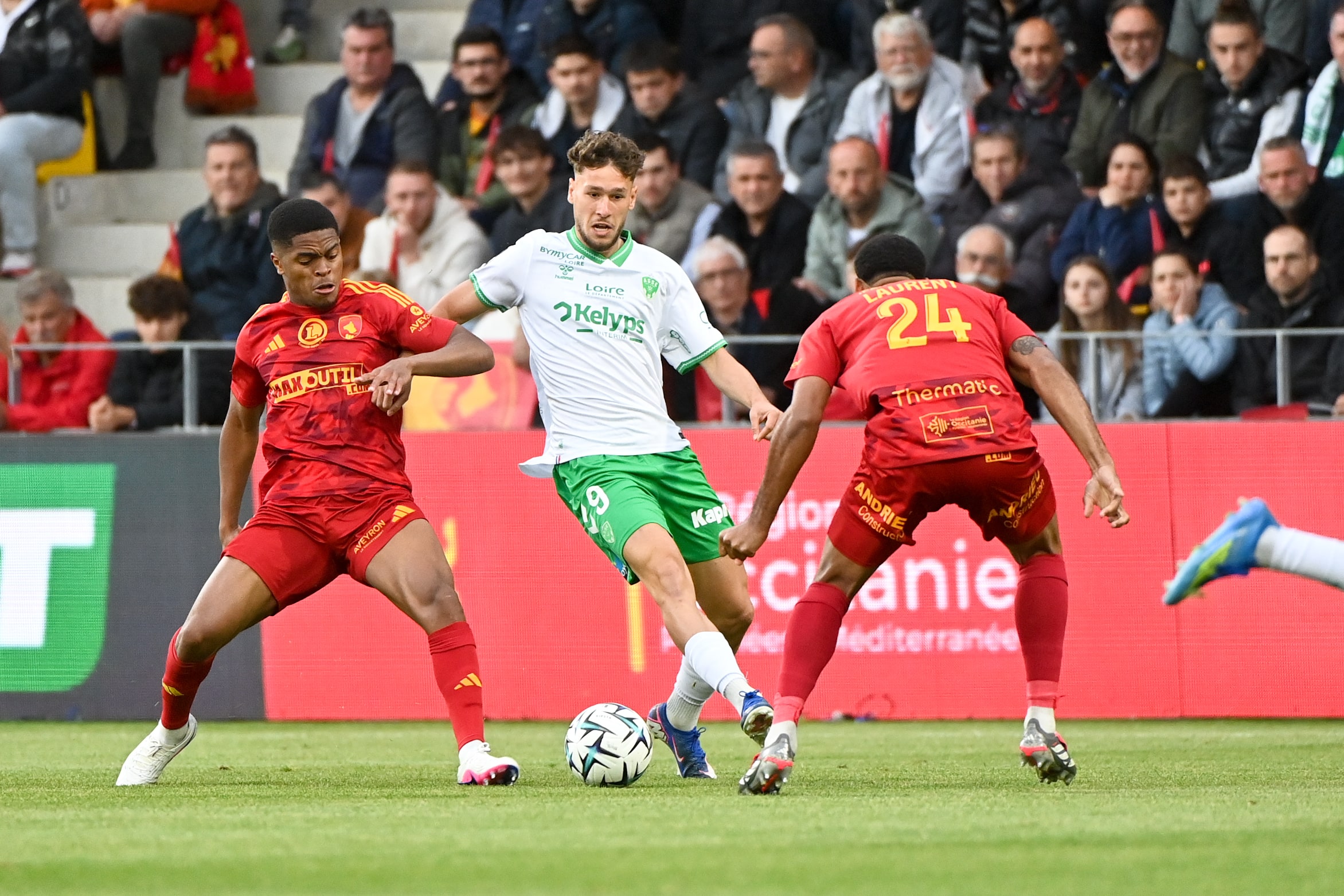 Lucas Stassin lors de Rodez - ASSE