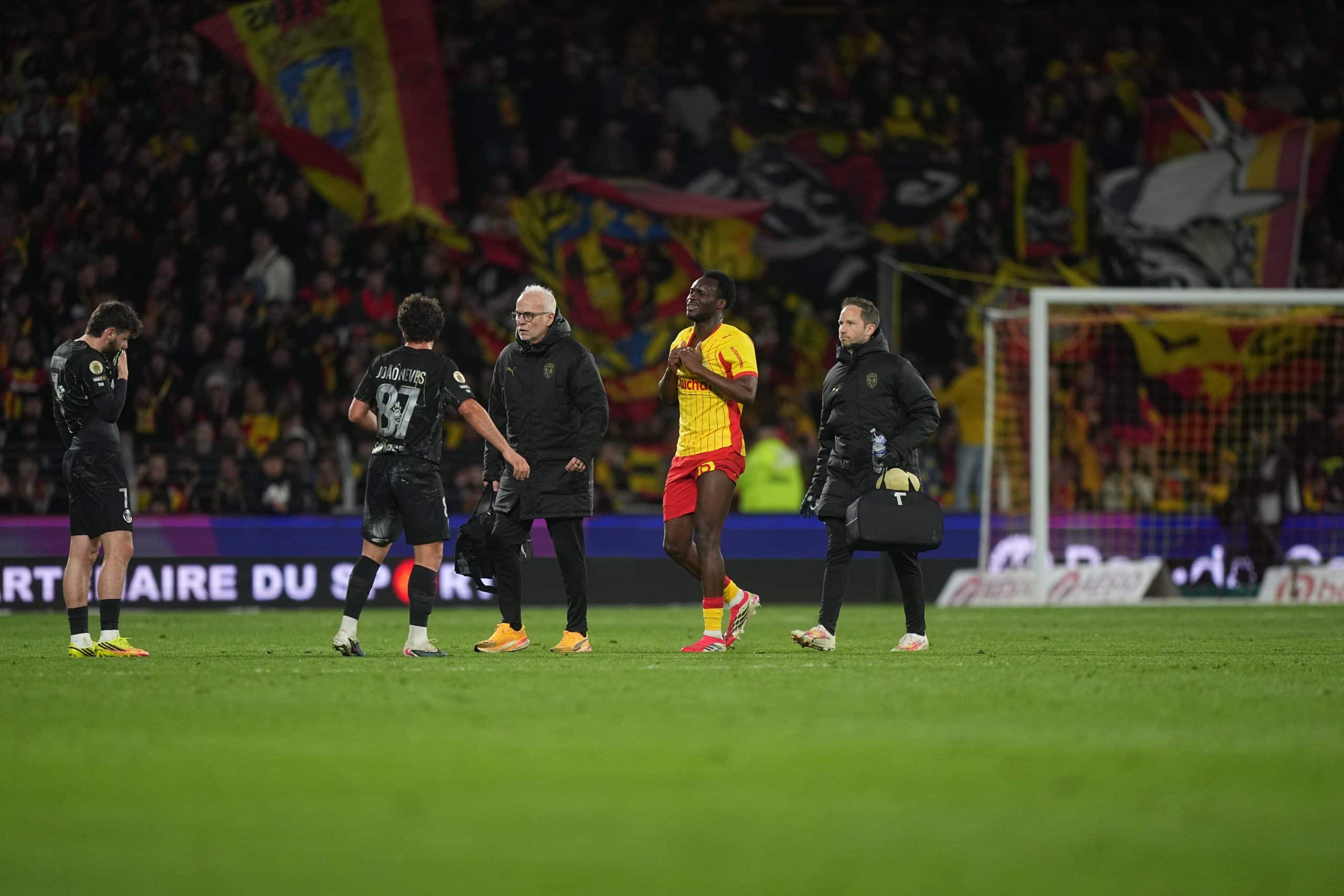 Samson Baidoo lors de RC Lens - PSG