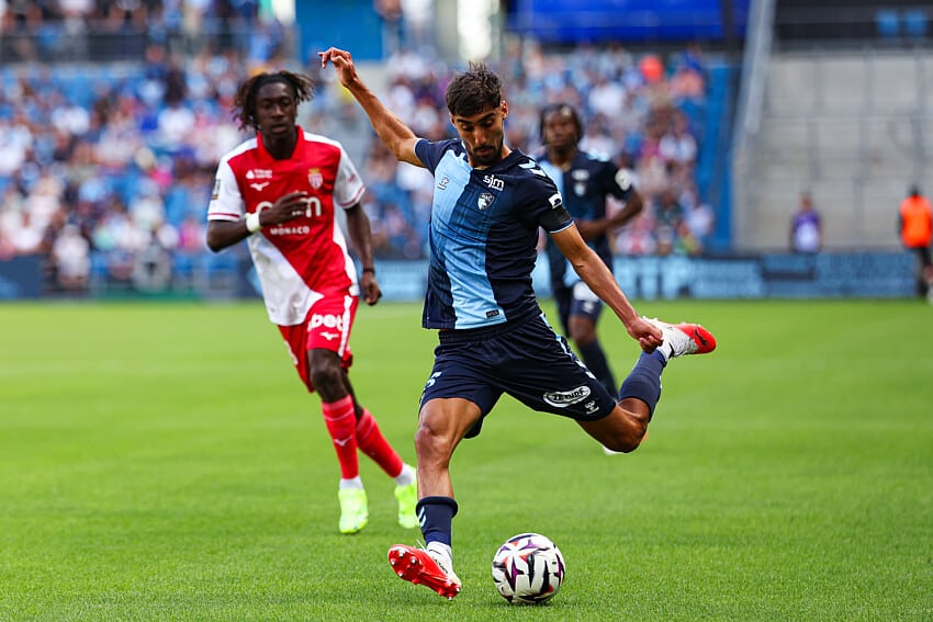 Yanis Zouaoui lors de Le Havre - AS Monaco