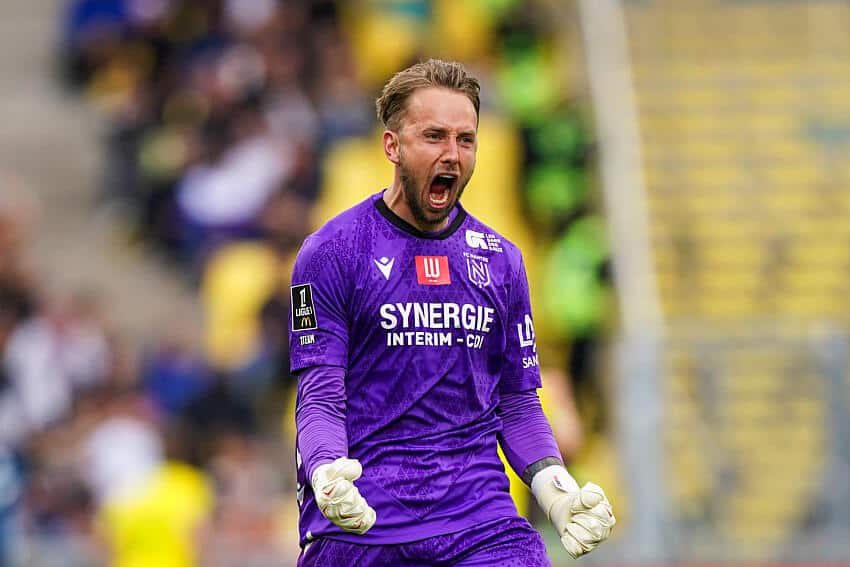 Patrick Carlgren sous le maillot du FC Nantes