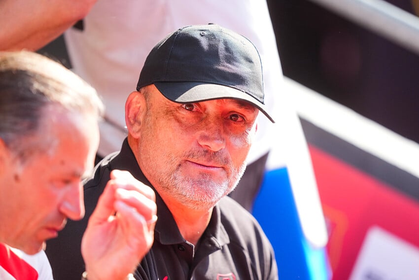 Franck Haise sur le banc du Stade Rennais