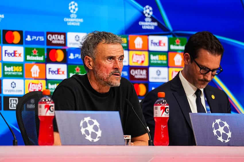 Luis Enrique (PSG) en conférence de presse