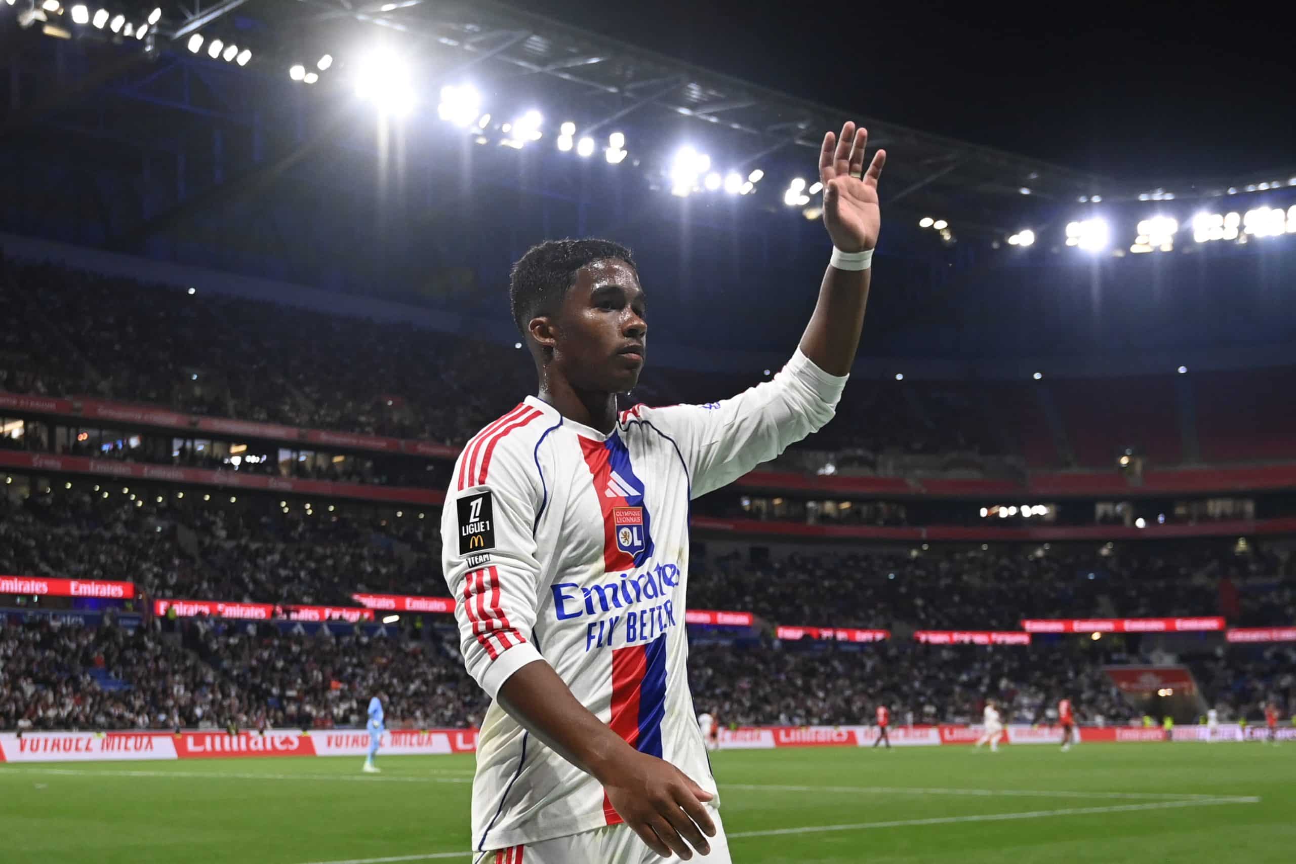 Endrick sous le maillot de l'OL