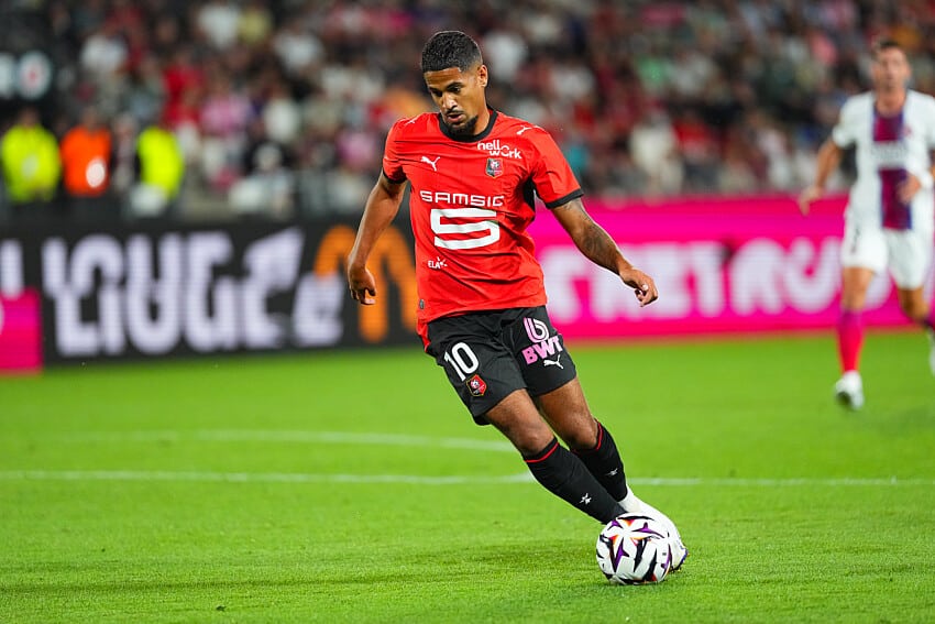 Ludovic Blas lors de Stade Rennais - PSG