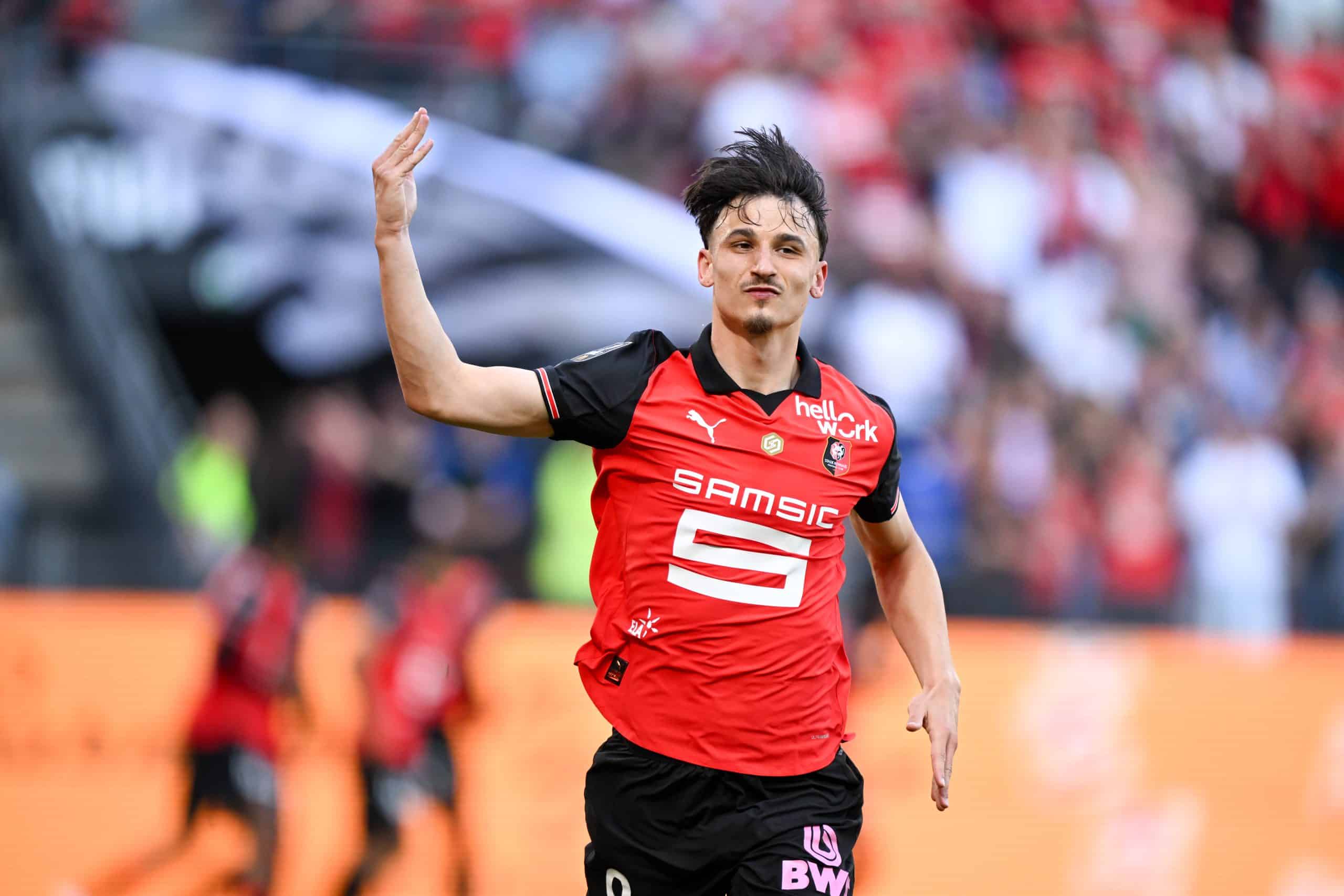 Esteban Lepaul sous le maillot du Stade Rennais