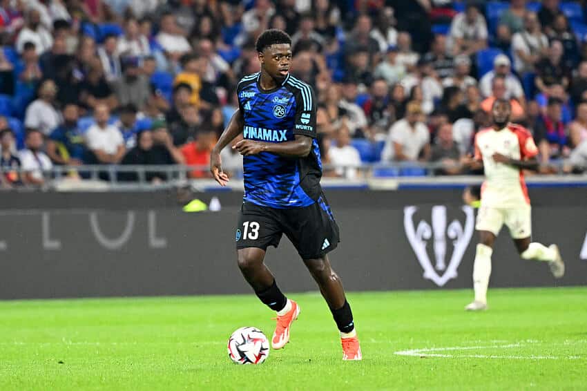 Saïdou Sow sous le maillot du RC Strasbourg