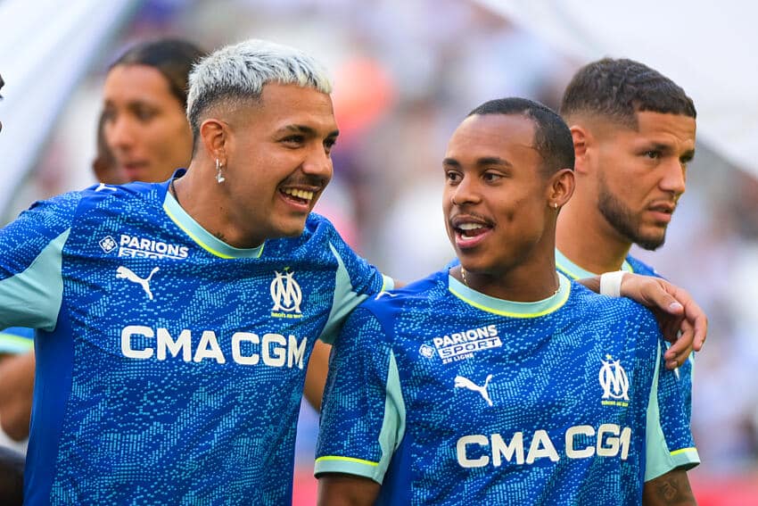 Facundo Medina et Igor Paixao sous le maillot de l'OM