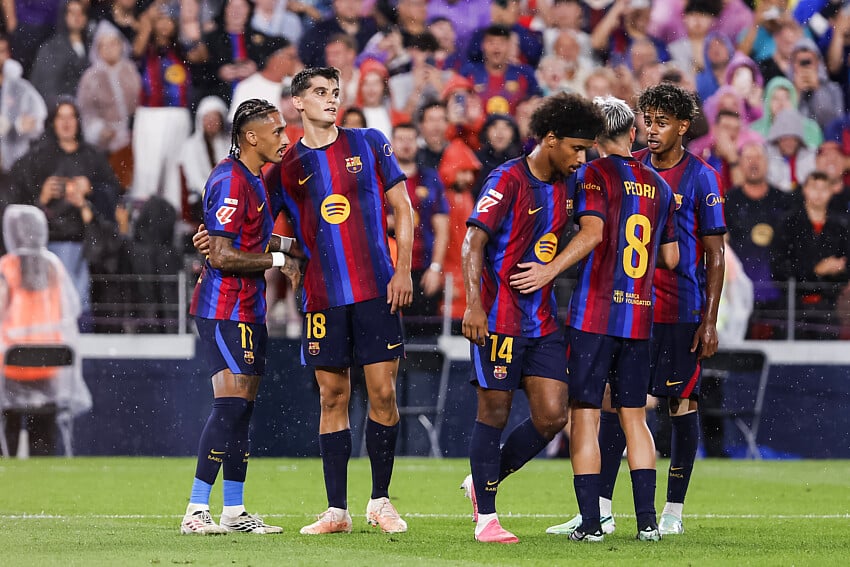 Les joueurs du FC Barcelone