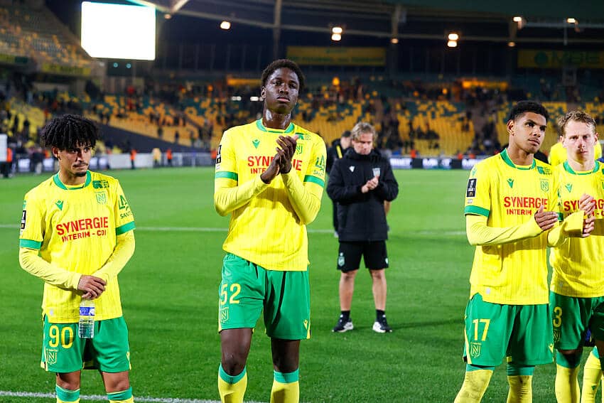 Yassine Benhattab et Bahmed Deuff sous le maillot du FC Nantes