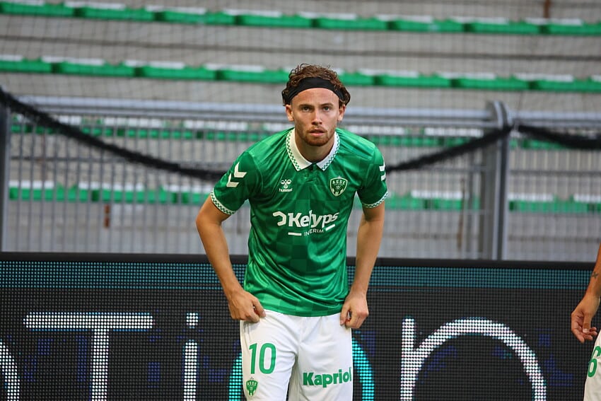 Jakob Breum lors d'ASSE - Grenoble