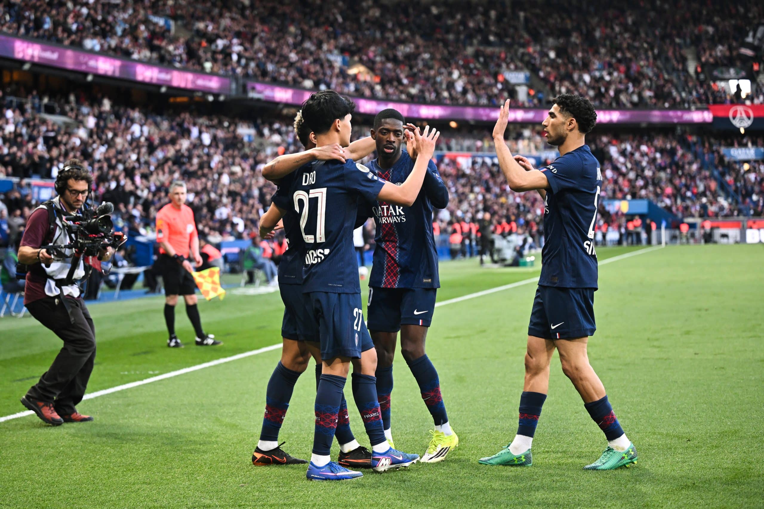 Les joueurs du PSG