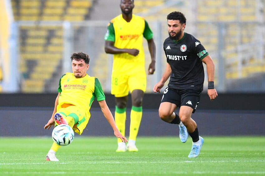 Ryad Hachem lors de FC Nantes - Red Star