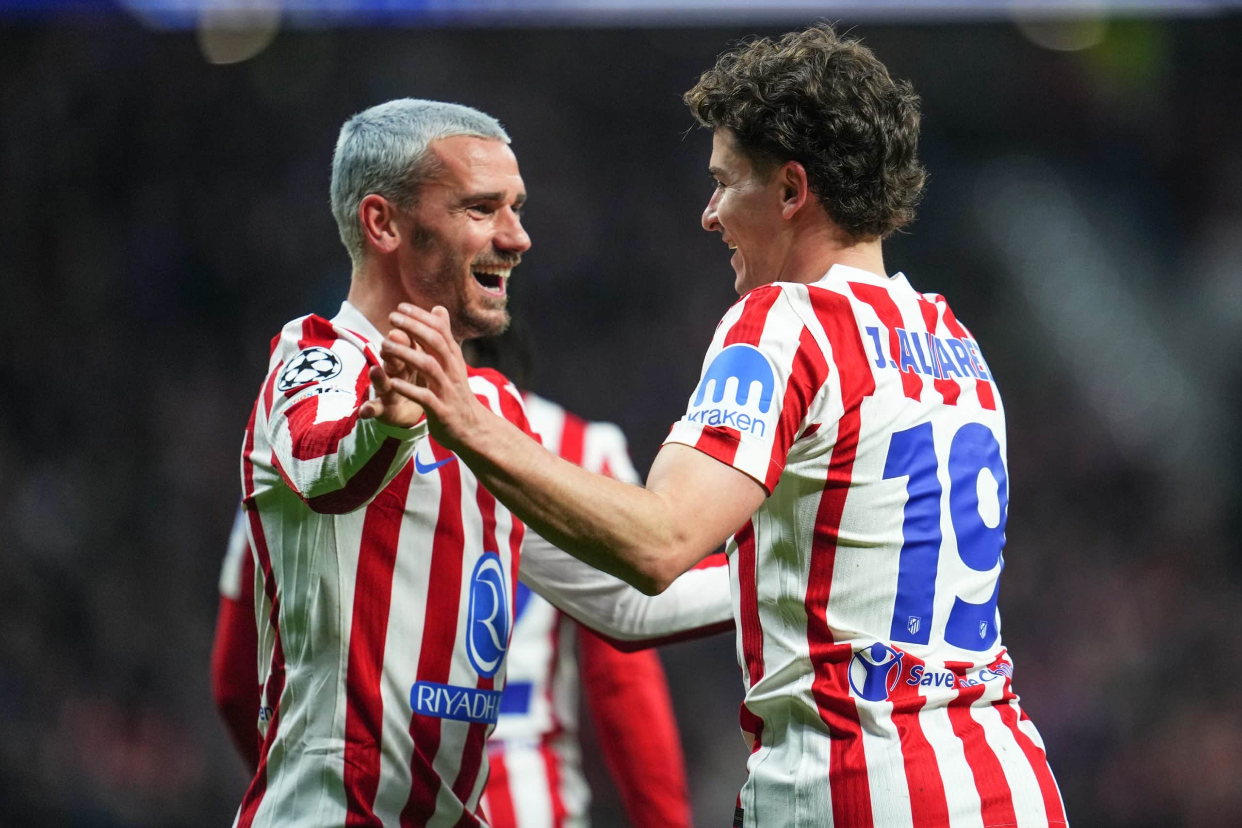 Antoine Griezmann et Julian Alvarez