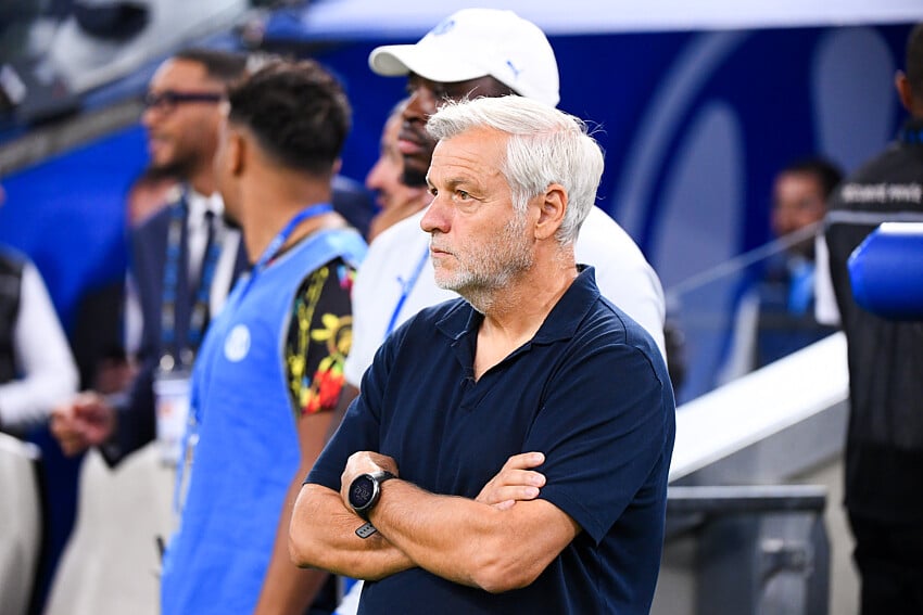 Bruno Genesio lors d'OM - PSG