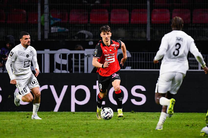 Esteban Lepaul lors de Stade Rennais - Angers