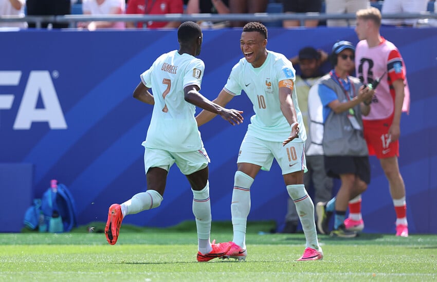 Ousmane Dembélé et Kylian Mbappé lors de la Coupe du monde 2026