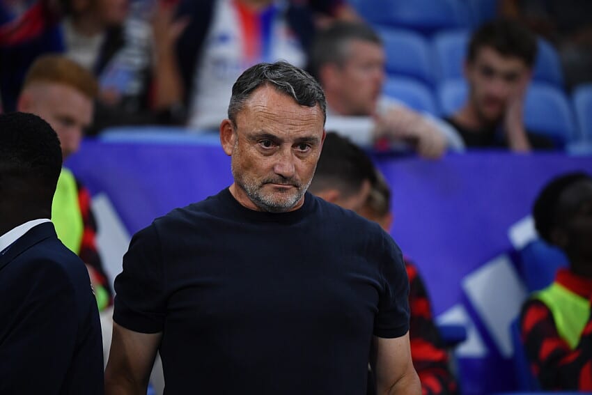 Franck Haise lors d'OL - Stade Rennais