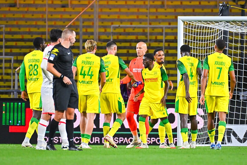 Les joueurs du FC Nantes