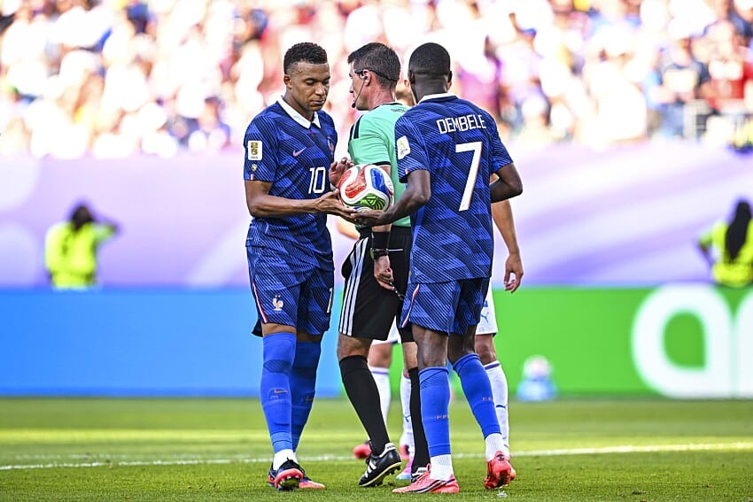 Kylian Mbappé et Ousmane Dembélé lors de la Coupe du monde 2026
