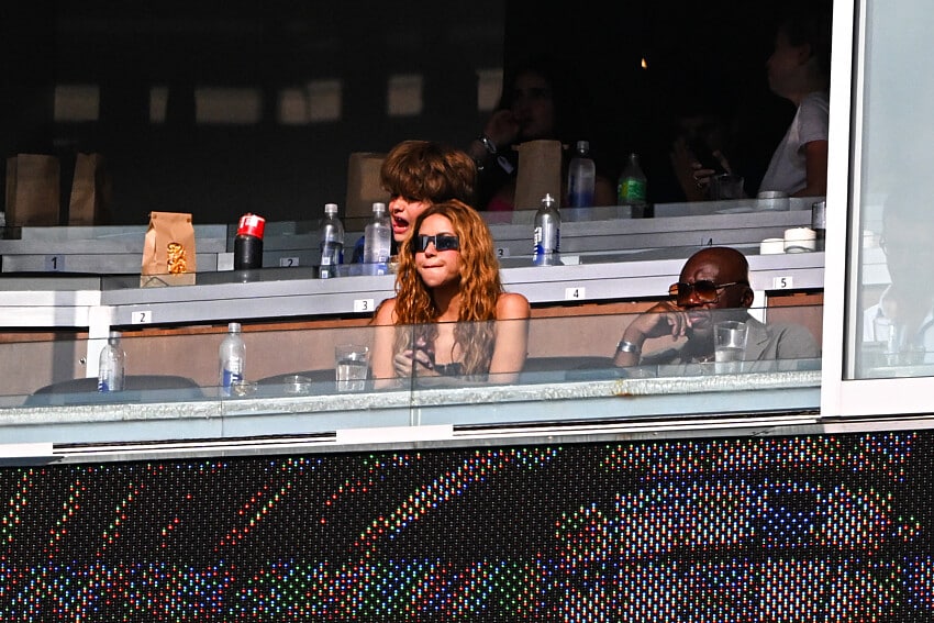 Shakira avec le clan Mbappé