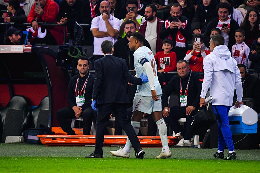 Kylian Mbappé lors de sa sortie contre la Turquie