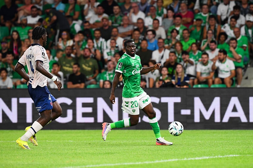 Augustine Boakye sous le maillot de l'ASSE